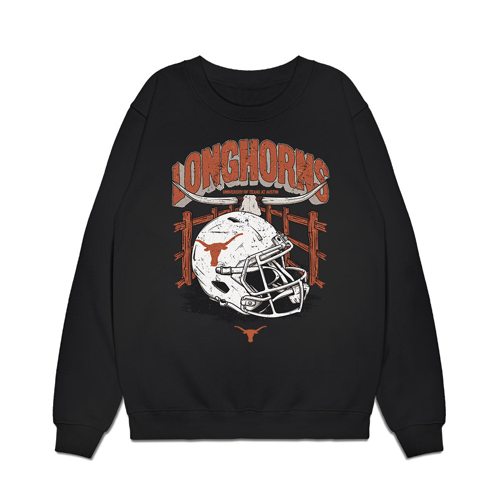 Texas - NCAA Football : Dia Bell - Vintage Helmet Premium Crewneck Sweatshirt-0