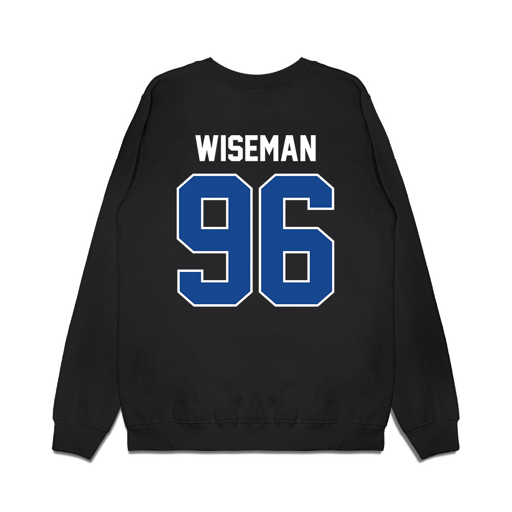 Kentucky - NCAA Football : Dominic Wiseman - Vintage Helmet Premium Crewneck Sweatshirt-1