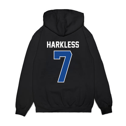 Kentucky - NCAA Football : Jamarrion Harkless - Vintage Helmet Premium Hooded Sweatshirt-1