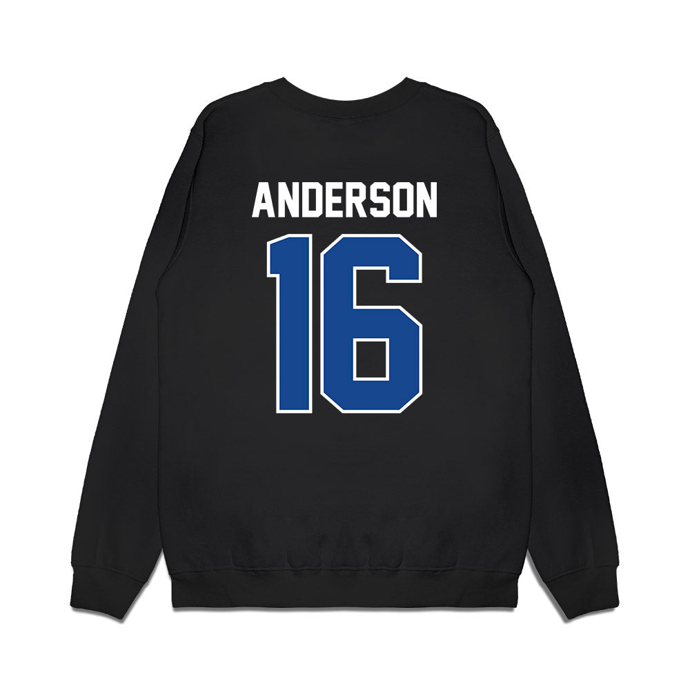 Kentucky - NCAA Football : Jesse Anderson - Vintage Helmet Premium Crewneck Sweatshirt-1