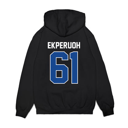 Kentucky - NCAA Football : Jason Ekperuoh - Vintage Helmet Premium Hooded Sweatshirt-1