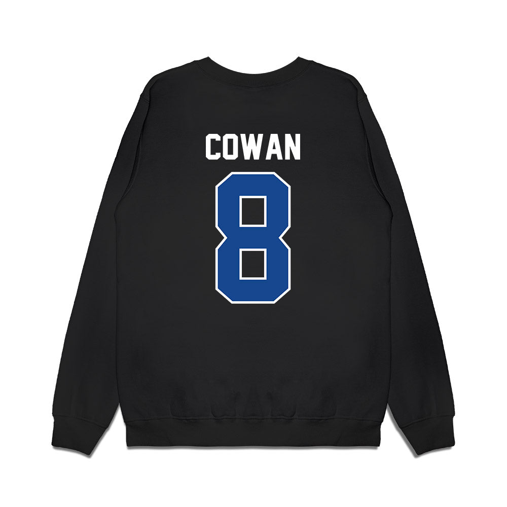Kentucky - NCAA Football : Lorenzo Cowan - Vintage Helmet Premium Crewneck Sweatshirt-1