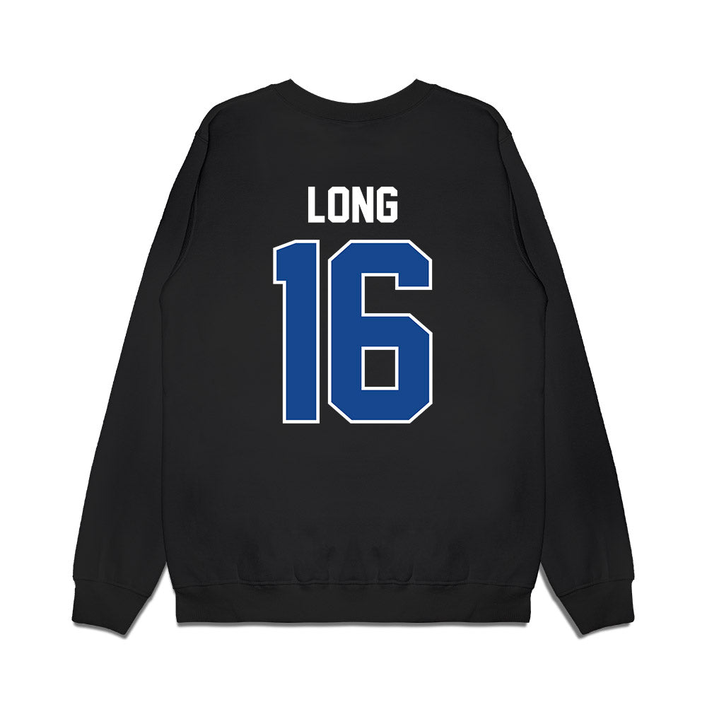 Kentucky - NCAA Football : JacQai Long - Vintage Helmet Premium Crewneck Sweatshirt-1