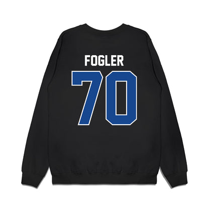 Kentucky - NCAA Football : Rob Fogler - Vintage Helmet Premium Crewneck Sweatshirt-1