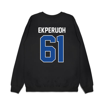 Kentucky - NCAA Football : Jason Ekperuoh - Vintage Helmet Premium Crewneck Sweatshirt-1