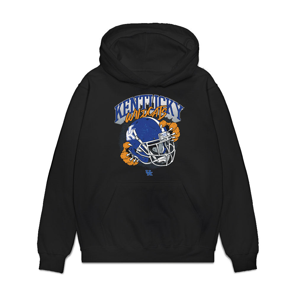 Kentucky - NCAA Football : Hasaan Sykes - Vintage Helmet Premium Hooded Sweatshirt-0