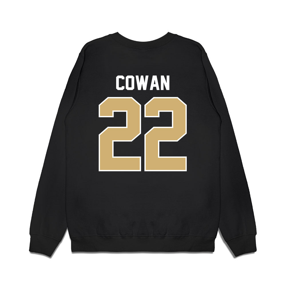 Vanderbilt - NCAA Football : Bryce Cowan - Vintage Helmet Premium Crewneck Sweatshirt-1