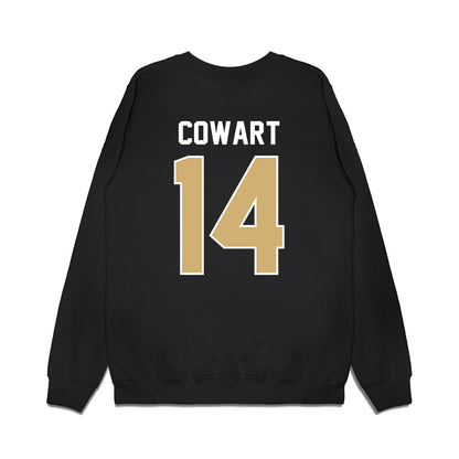 Vanderbilt - NCAA Football : Drew Cowart - Vintage Helmet Premium Crewneck Sweatshirt-1