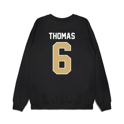 Vanderbilt - NCAA Football : Jacory Thomas - Vintage Helmet Premium Crewneck Sweatshirt-1