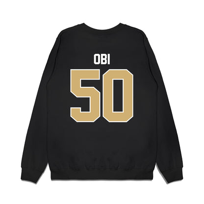Vanderbilt - NCAA Football : Kene Obi - Vintage Helmet Premium Crewneck Sweatshirt-1