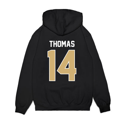 Vanderbilt - NCAA Football : Jacory Thomas - Vintage Helmet Premium Hooded Sweatshirt-1