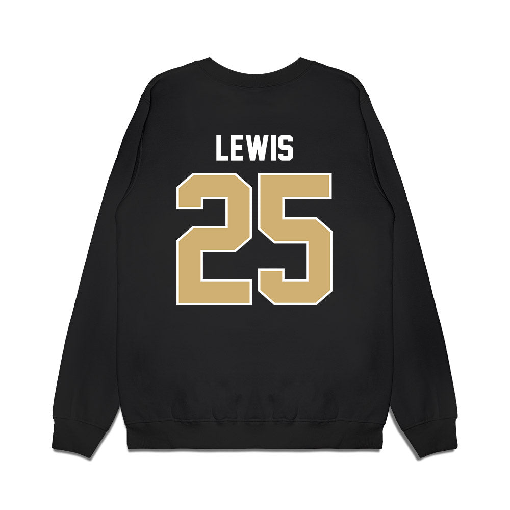 Vanderbilt - NCAA Football : Mason Lewis - Vintage Helmet Premium Crewneck Sweatshirt-1