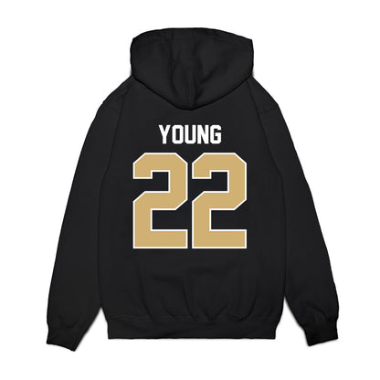 Vanderbilt - NCAA Football : Mk Young - Vintage Helmet Premium Hooded Sweatshirt-1