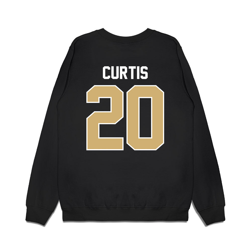 Vanderbilt - NCAA Football : Jamison Curtis - Vintage Helmet Premium Crewneck Sweatshirt-1