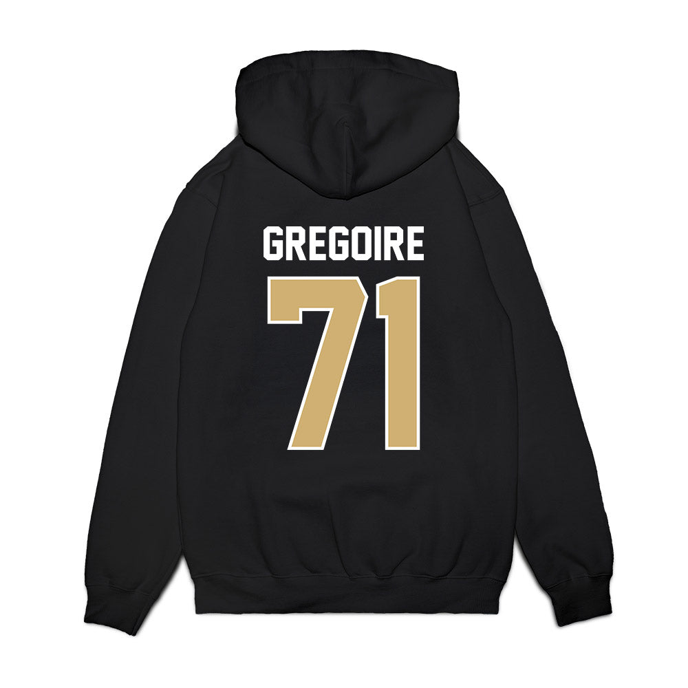 Vanderbilt - NCAA Football : Ted Gregoire - Vintage Helmet Premium Hooded Sweatshirt-1