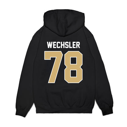 Vanderbilt - NCAA Football : Keegan Wechsler - Vintage Helmet Premium Hooded Sweatshirt-1