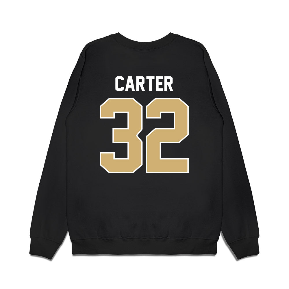 Vanderbilt - NCAA Football : Mason Carter - Vintage Helmet Premium Crewneck Sweatshirt-1