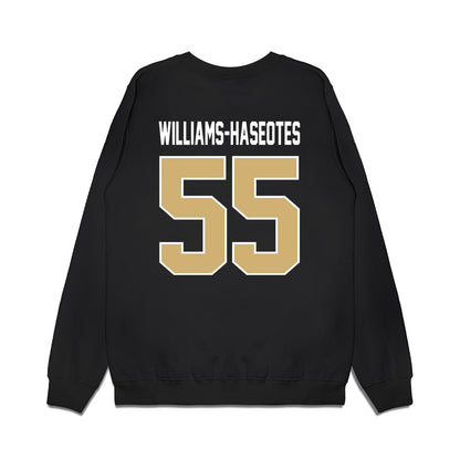 Vanderbilt - NCAA Football : George Williams-Haseotes - Vintage Helmet Premium Crewneck Sweatshirt-1