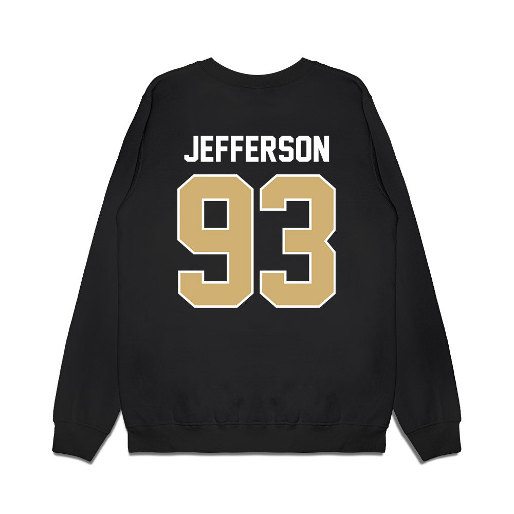 Vanderbilt - NCAA Football : Nikhil Jefferson - Vintage Helmet Premium Crewneck Sweatshirt-1