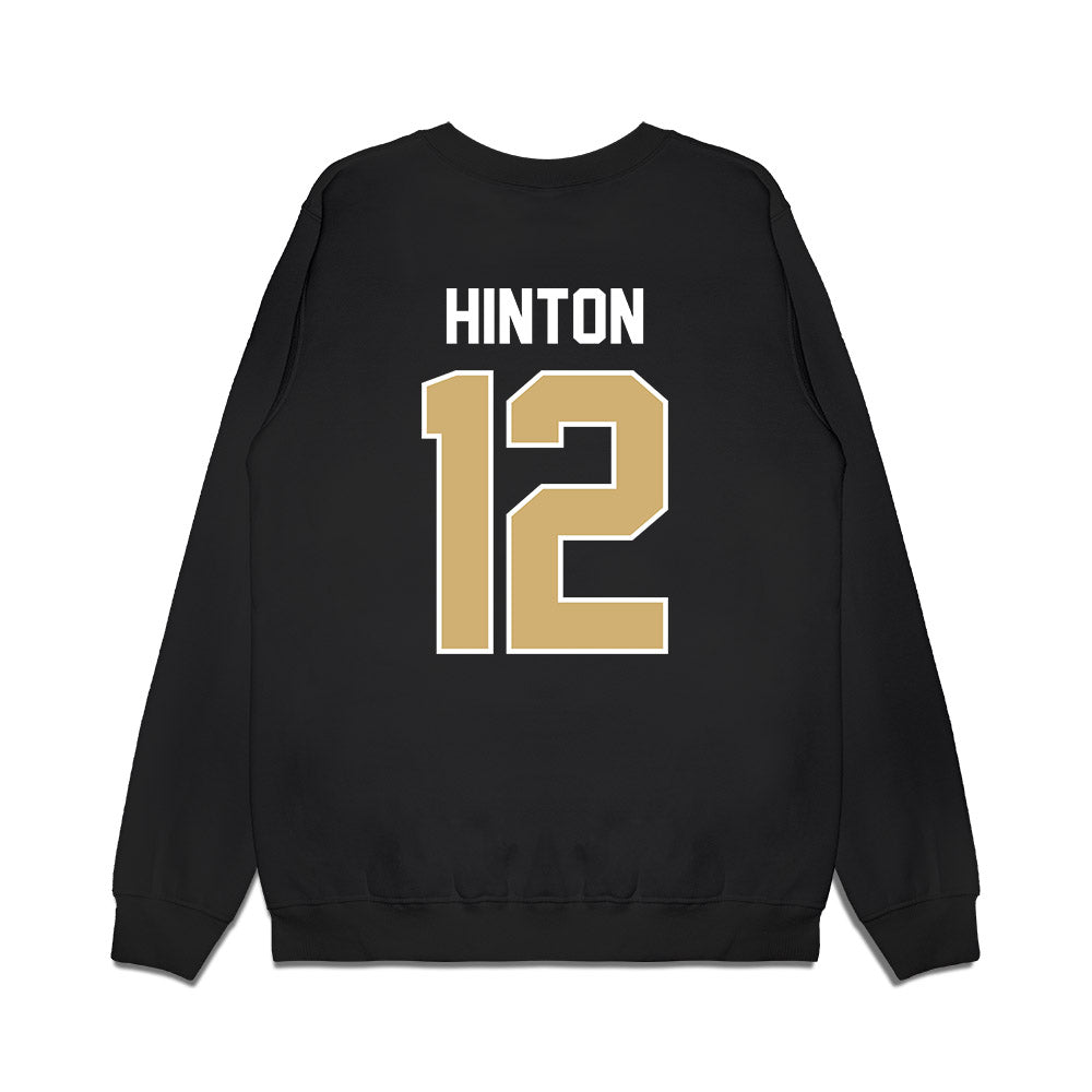 Vanderbilt - NCAA Football : Vanzale Hinton - Vintage Helmet Premium Crewneck Sweatshirt-1