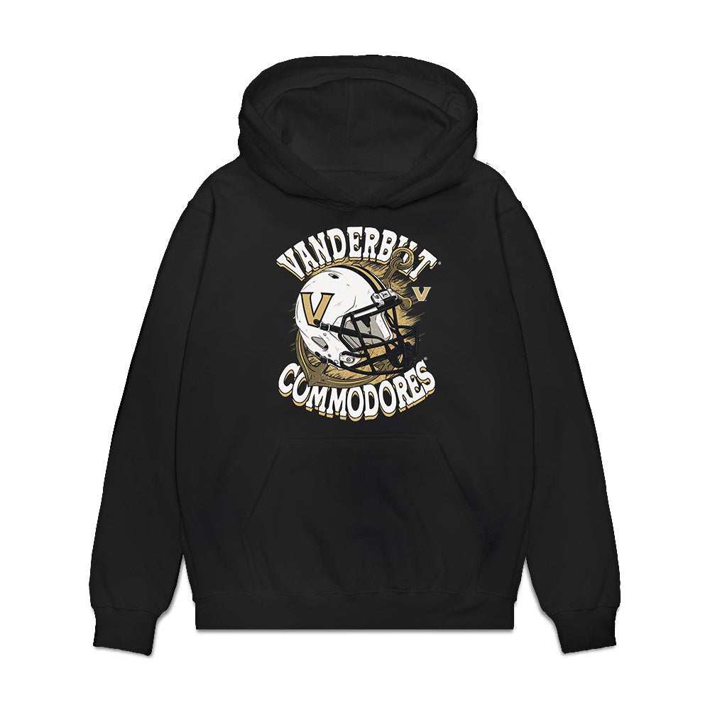 Vanderbilt - NCAA Football : Stone Owens - Vintage Helmet Premium Hooded Sweatshirt-0
