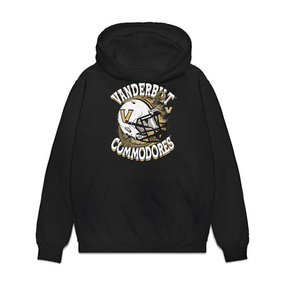 Vanderbilt - NCAA Football : Jacory Thomas - Vintage Helmet Premium Hooded Sweatshirt-0