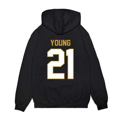 Notre Dame - NCAA Football : Kedren Young - Vintage Helmet Premium Hooded Sweatshirt-1