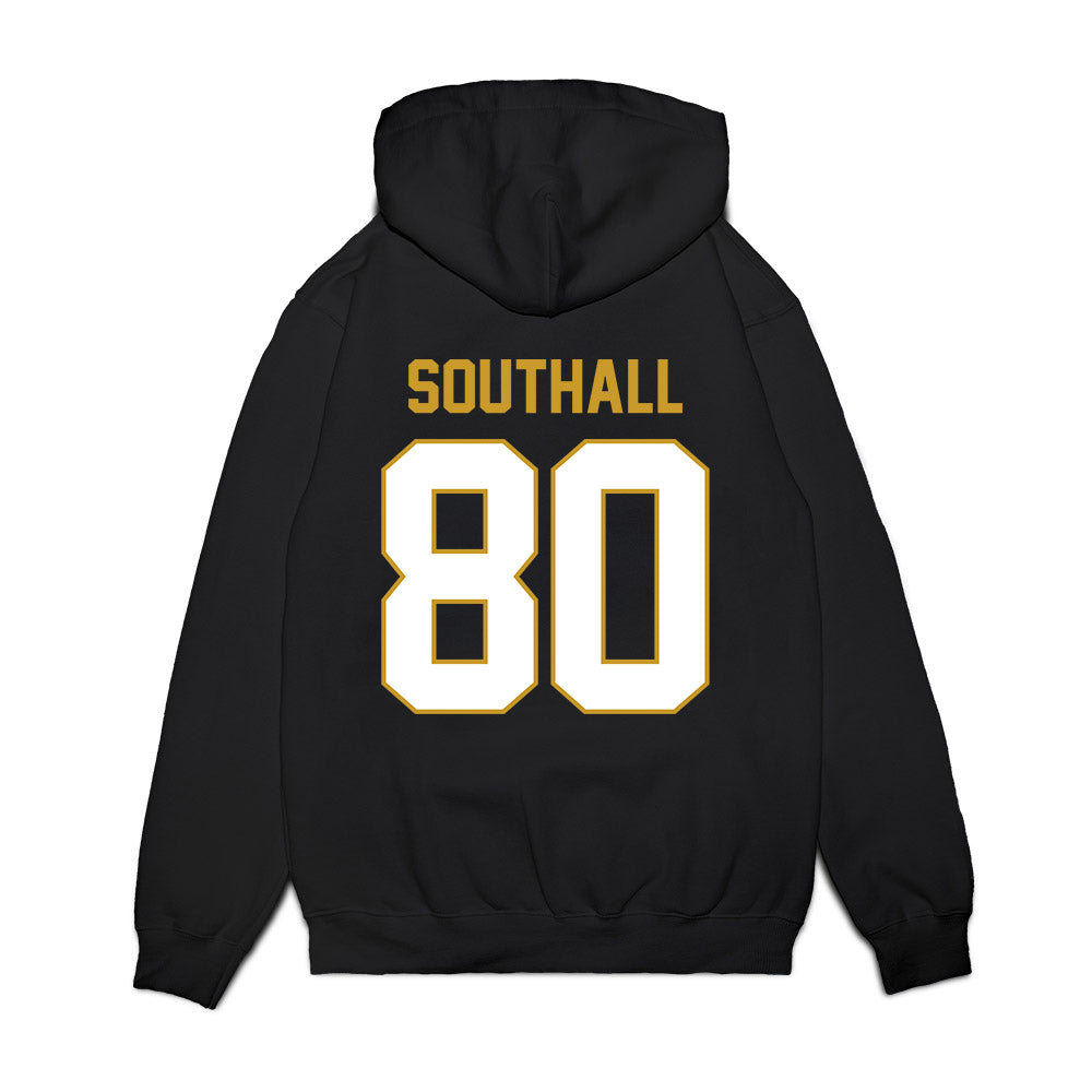Notre Dame - NCAA Football : Xavier Southall - Vintage Helmet Premium Hooded Sweatshirt-1