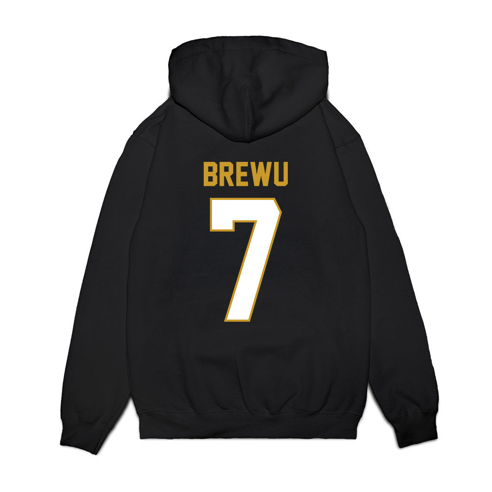 Notre Dame - NCAA Football : Francis Brewu - Vintage Helmet Premium Hooded Sweatshirt-1