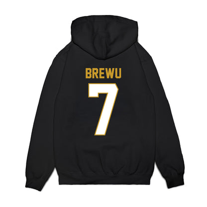 Notre Dame - NCAA Football : Francis Brewu - Vintage Helmet Premium Hooded Sweatshirt-1