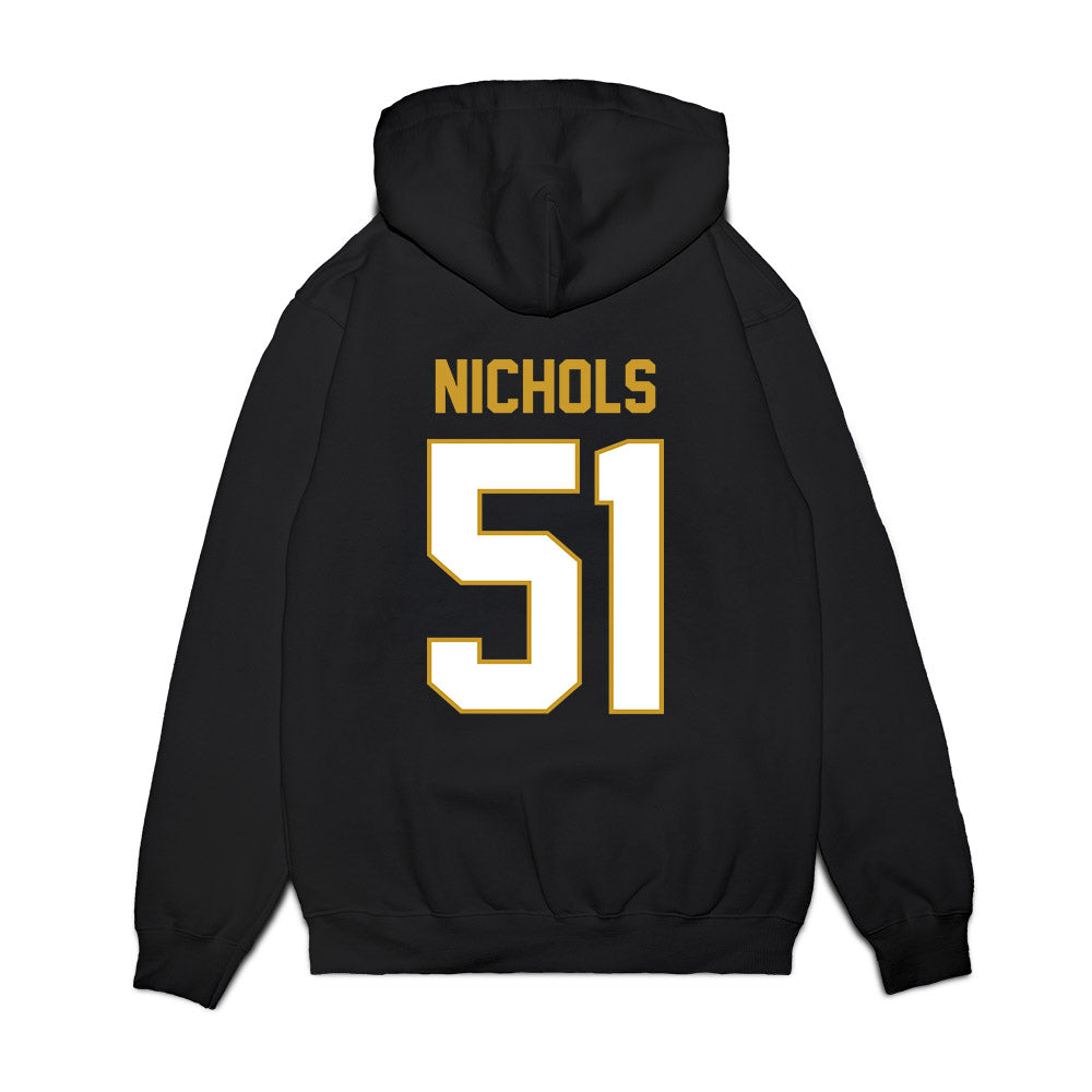 Notre Dame - NCAA Football : Ben Nichols - Vintage Helmet Premium Hooded Sweatshirt-1