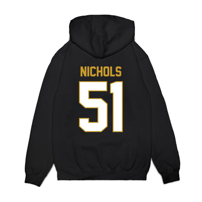 Notre Dame - NCAA Football : Ben Nichols - Vintage Helmet Premium Hooded Sweatshirt-1