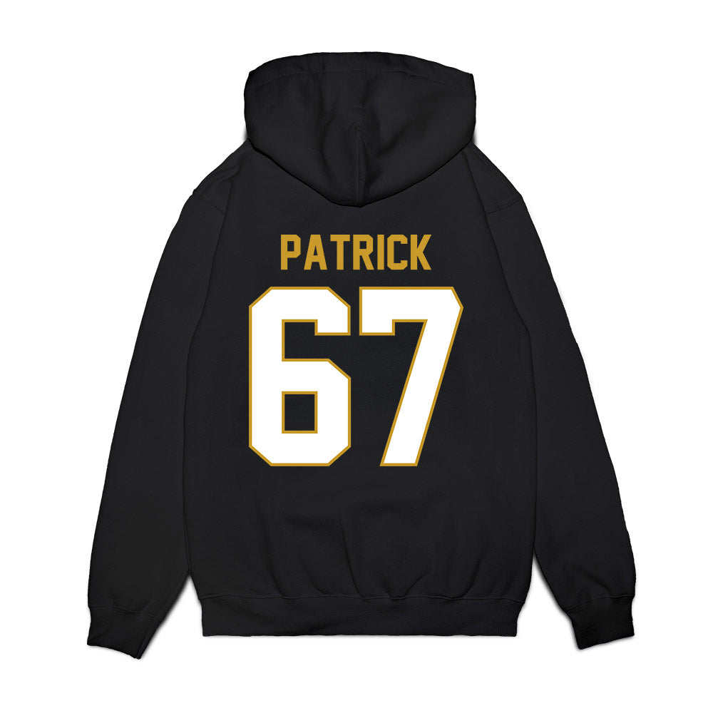 Notre Dame - NCAA Football : Gregory Patrick - Vintage Helmet Premium Hooded Sweatshirt-1