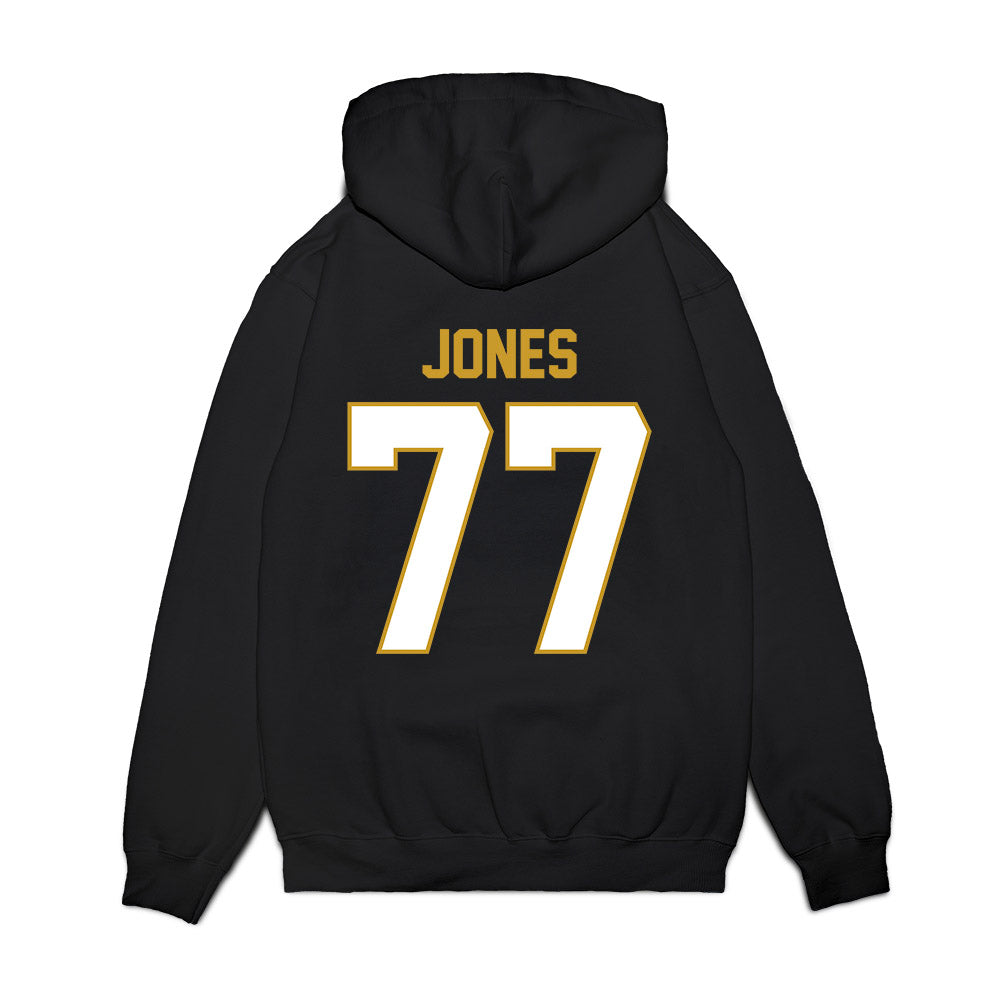 Notre Dame - NCAA Football : Peter Jones - Vintage Helmet Premium Hooded Sweatshirt-1