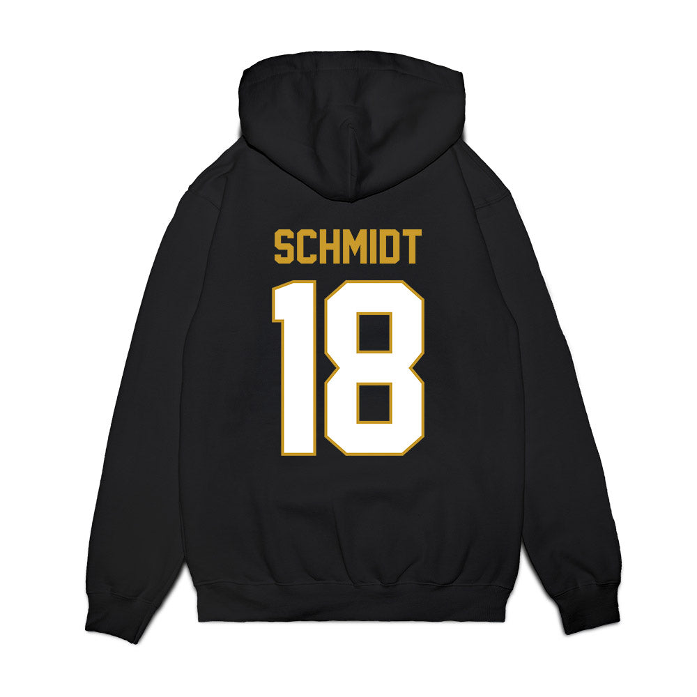 Notre Dame - NCAA Football : Erik Schmidt - Vintage Helmet Premium Hooded Sweatshirt-1