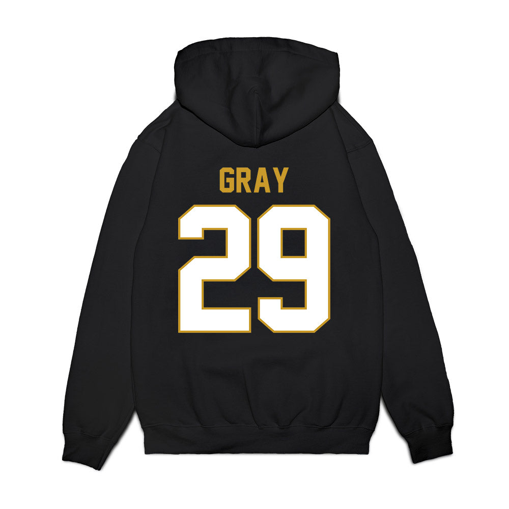 Notre Dame - NCAA Football : Christian Gray - Vintage Helmet Premium Hooded Sweatshirt-1
