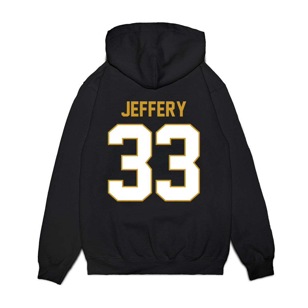 Notre Dame - NCAA Football : Matthew Jeffery - Vintage Helmet Premium Hooded Sweatshirt-1
