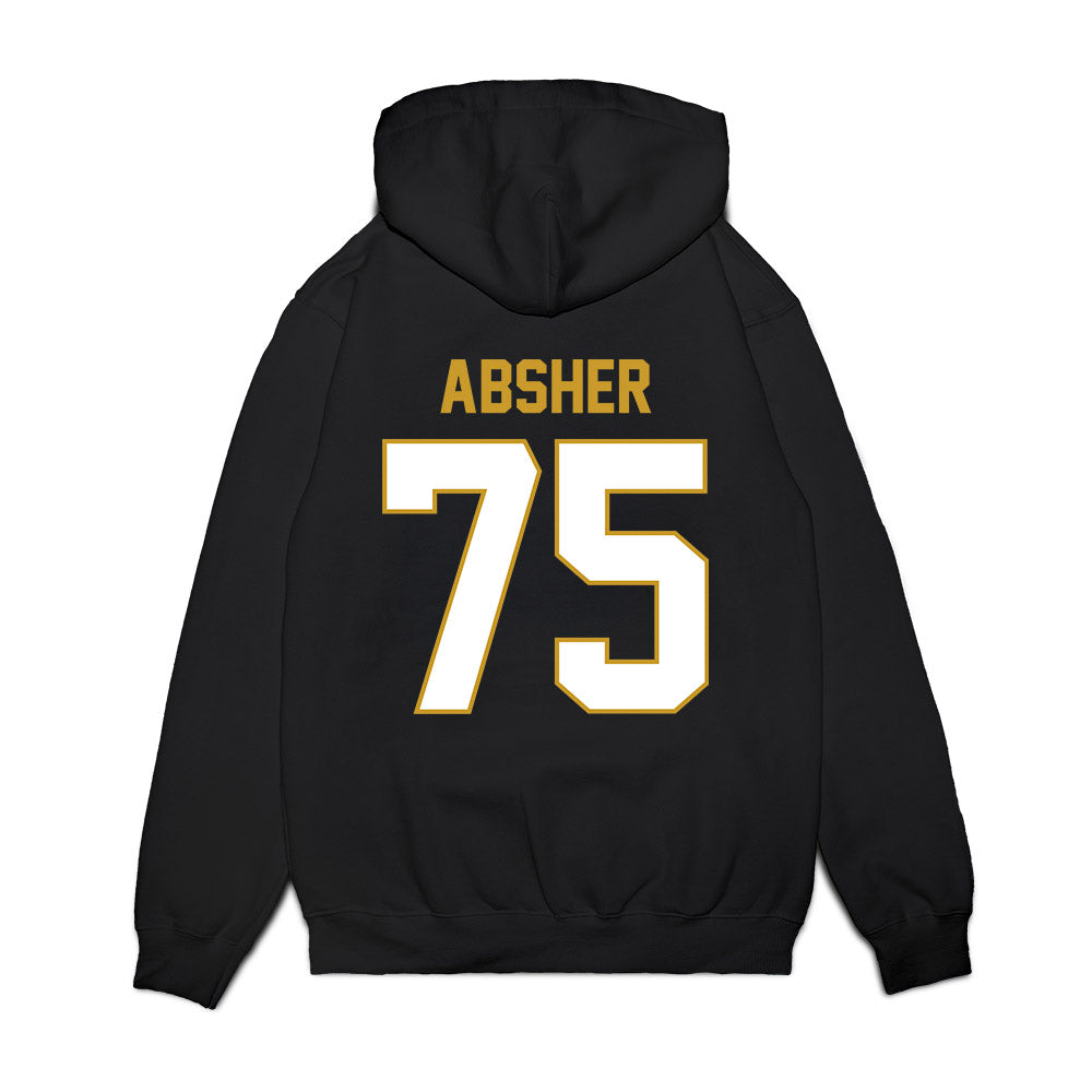 Notre Dame - NCAA Football : Sullivan Absher - Vintage Helmet Premium Hooded Sweatshirt-1