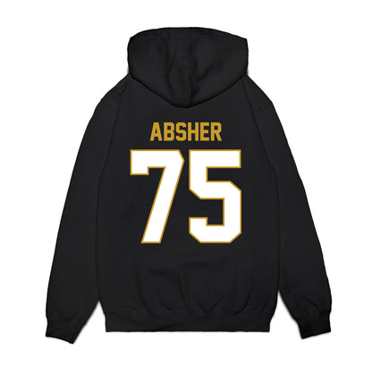 Notre Dame - NCAA Football : Sullivan Absher - Vintage Helmet Premium Hooded Sweatshirt-1