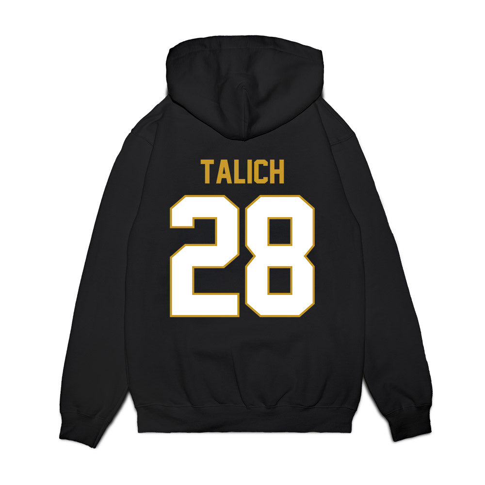 Notre Dame - NCAA Football : Luke Talich - Vintage Helmet Premium Hooded Sweatshirt-1