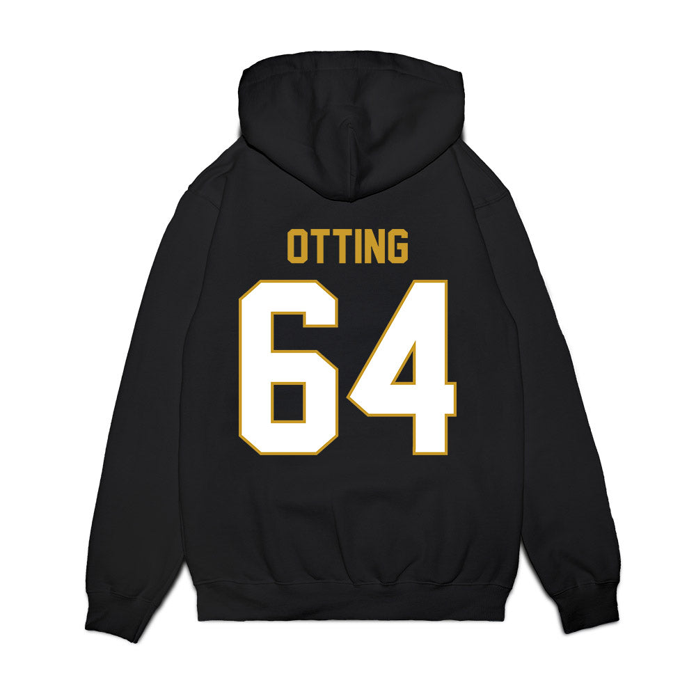 Notre Dame - NCAA Football : Joe Otting - Vintage Helmet Premium Hooded Sweatshirt-1