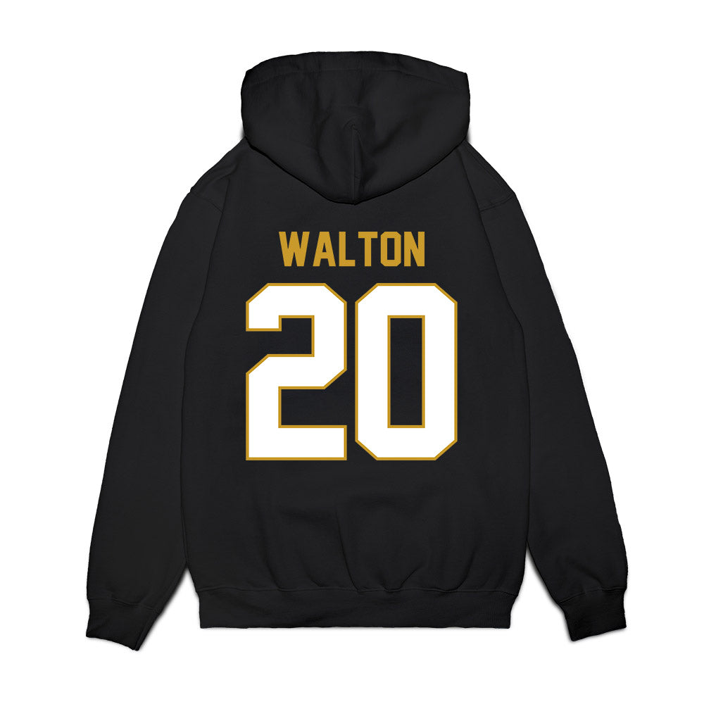 Notre Dame - NCAA Football : Jonaz Walton - Vintage Helmet Premium Hooded Sweatshirt-1