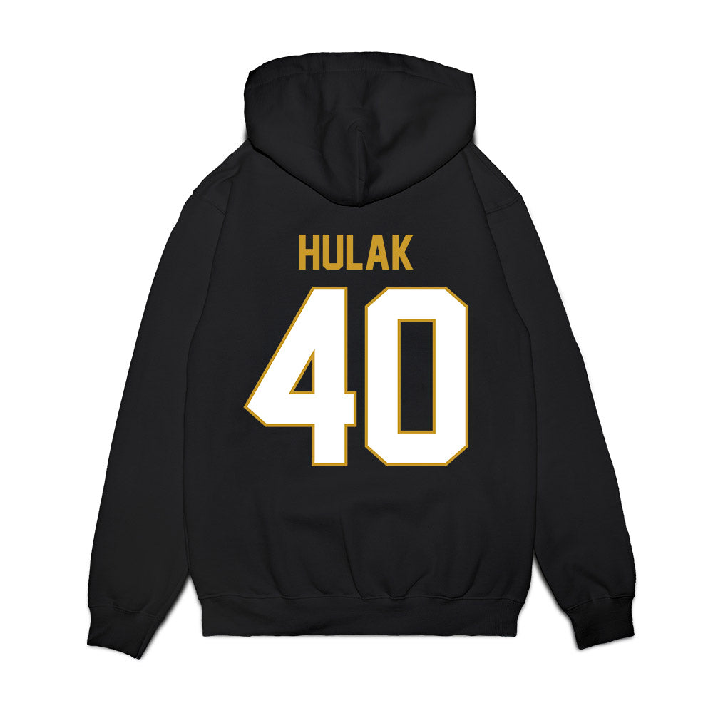 Notre Dame - NCAA Football : Dominik Hulak - Vintage Helmet Premium Hooded Sweatshirt-1