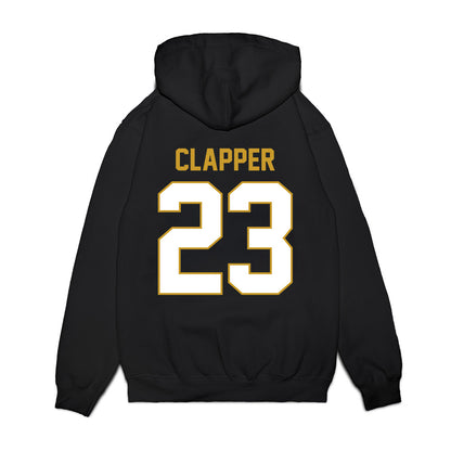 Notre Dame - NCAA Football : Jakobe Clapper - Vintage Helmet Premium Hooded Sweatshirt-1