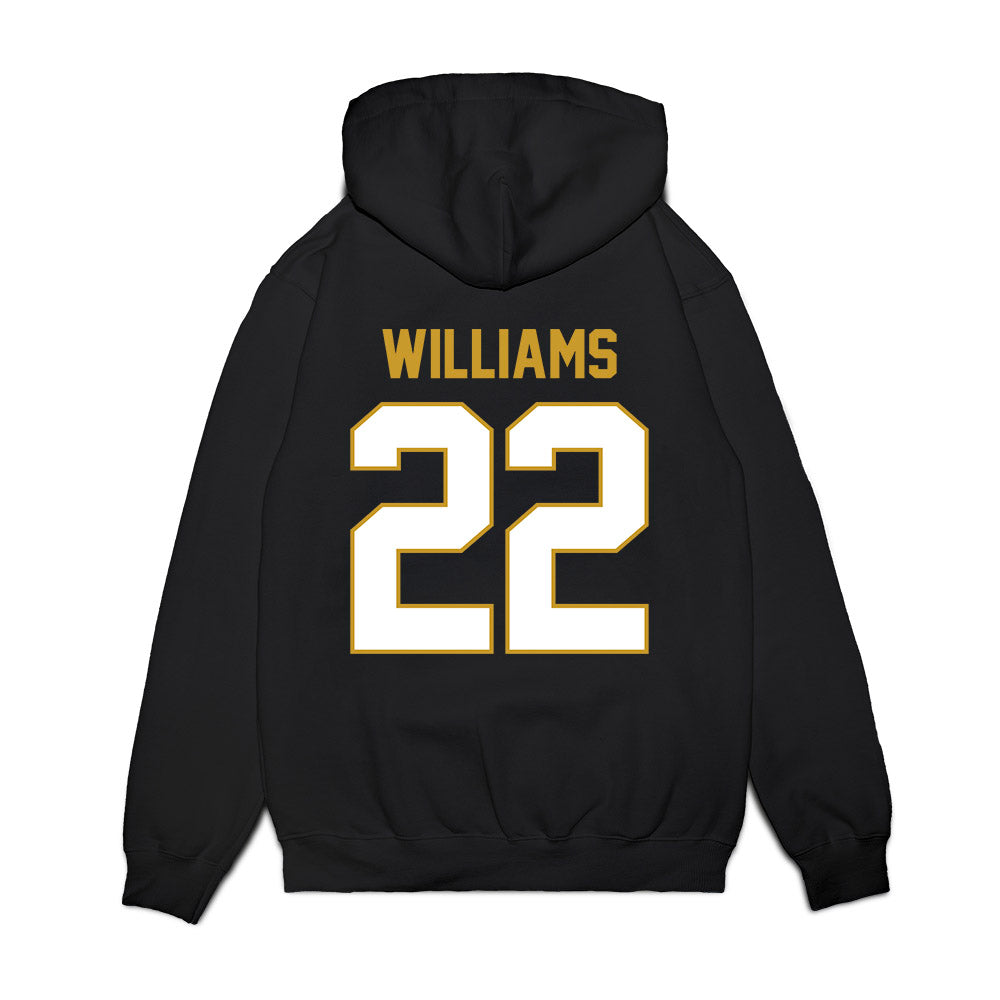 Notre Dame - NCAA Football : Aneyas Williams - Vintage Helmet Premium Hooded Sweatshirt-1