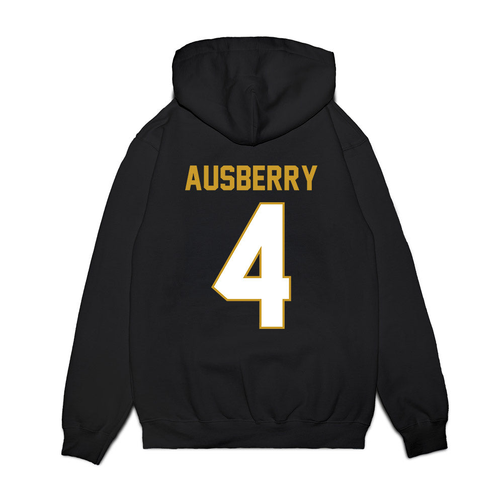 Notre Dame - NCAA Football : Jaiden Ausberry - Vintage Helmet Premium Hooded Sweatshirt-1
