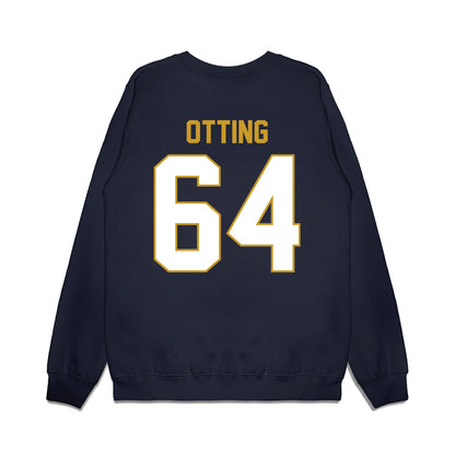Notre Dame - NCAA Football : Joe Otting - Vintage Helmet Premium Crewneck Sweatshirt-1