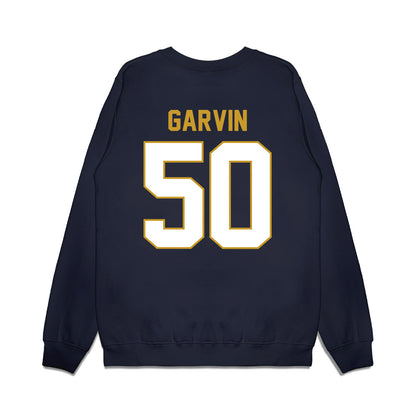 Notre Dame - NCAA Football : Sullivan Garvin - Vintage Helmet Premium Crewneck Sweatshirt-1