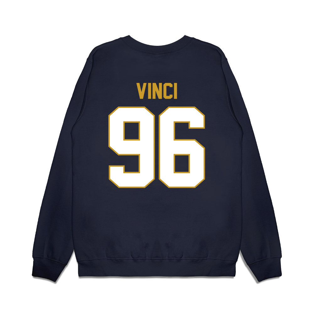 Notre Dame - NCAA Football : Joseph Vinci - Vintage Helmet Premium Crewneck Sweatshirt-1