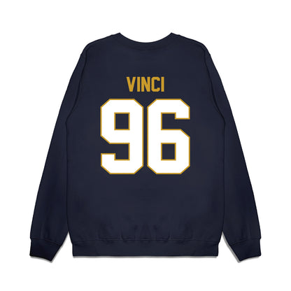 Notre Dame - NCAA Football : Joseph Vinci - Vintage Helmet Premium Crewneck Sweatshirt-1